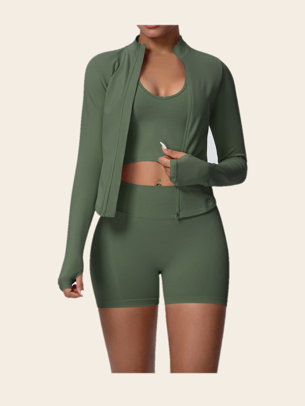 Fervia Set — Olive Green