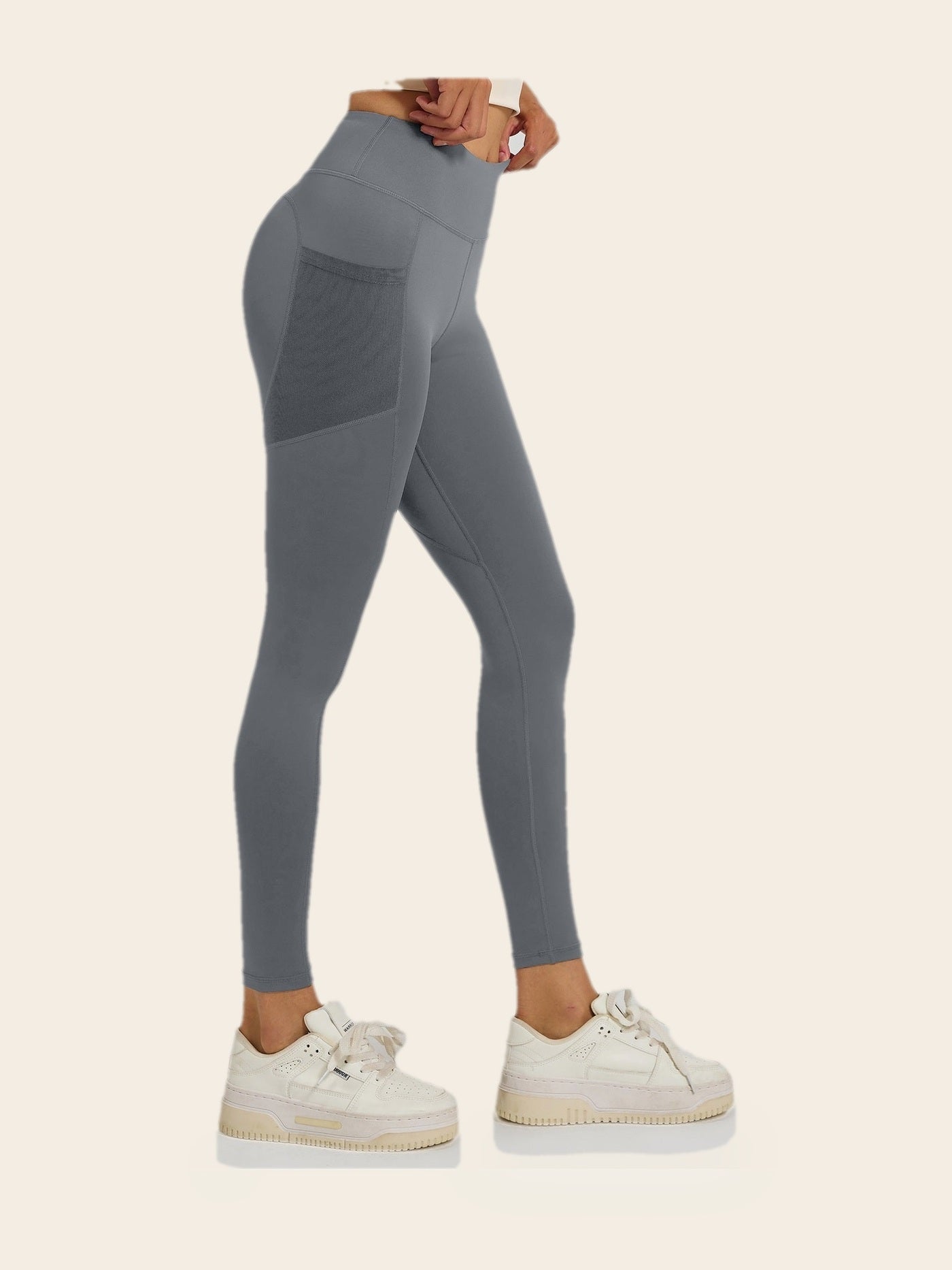 Lumina Leggings — Stone Grey