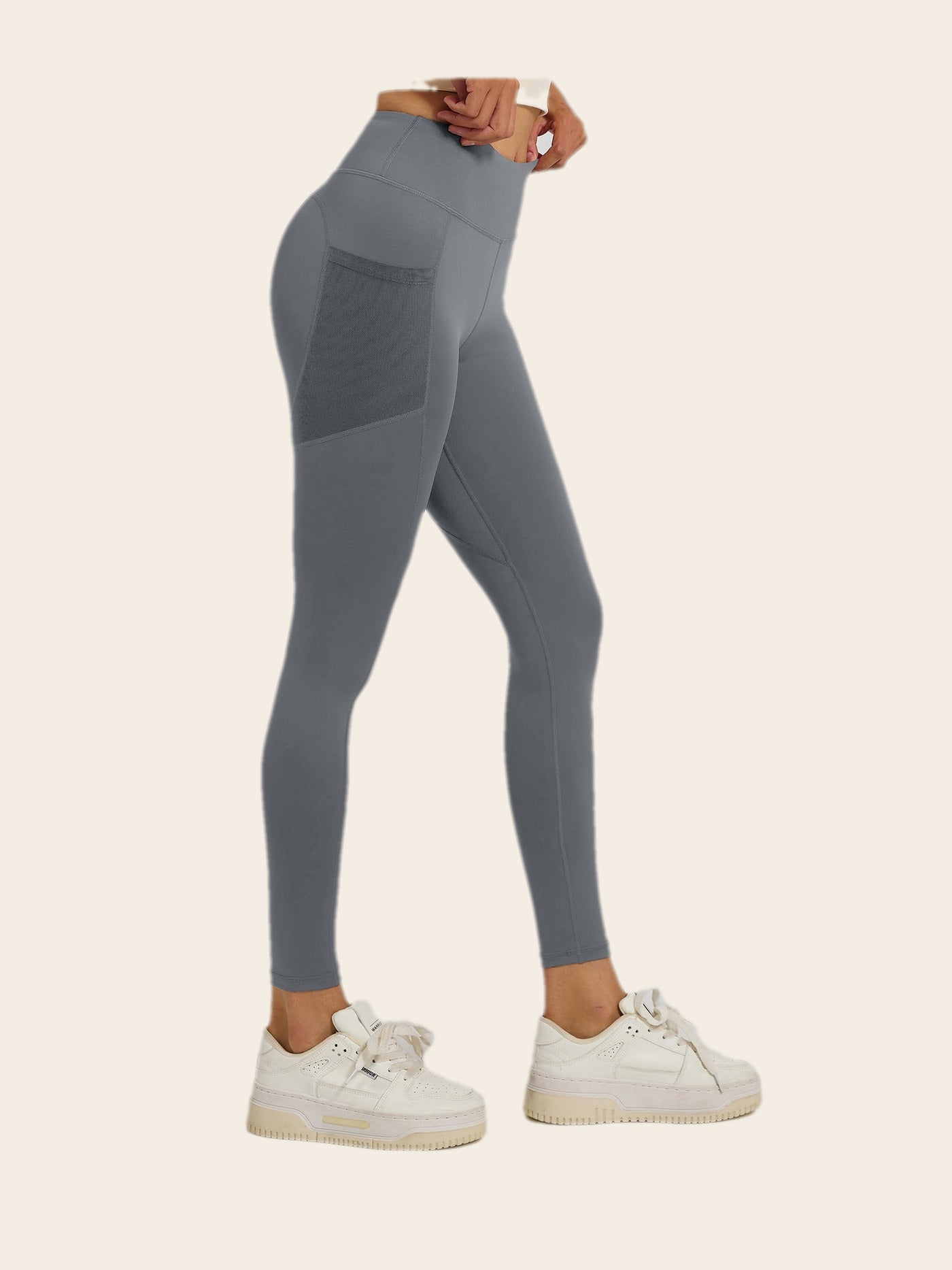 Lumina Leggings — Stone Grey