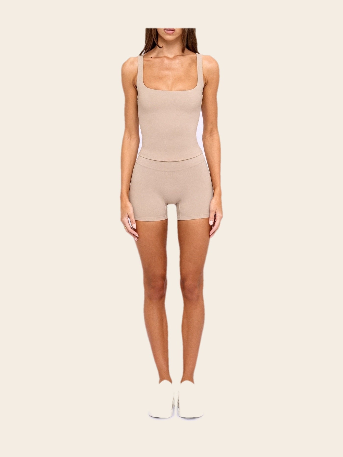 Nimbra Set — Vest · Greige