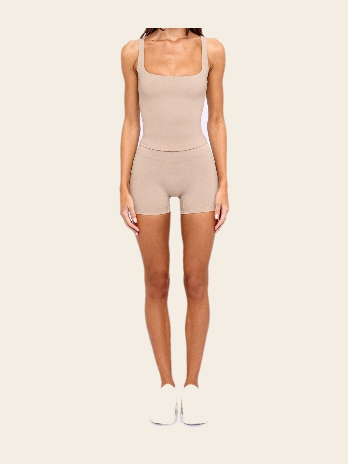 Conjunto Nimbra — Top · Greige