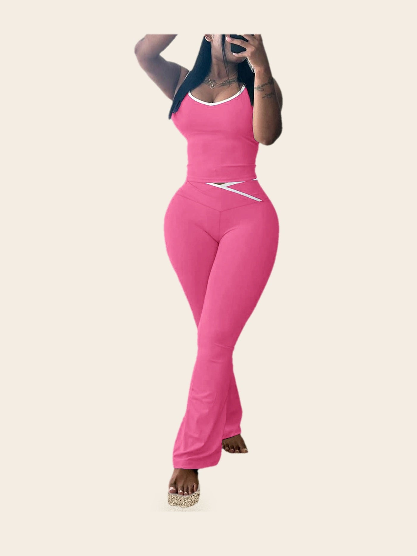 Conjunto Alba — Rojo rosado